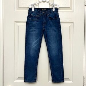 Boys Lee Skinny Fit Straight Leg Dark Denim Jeans Size 8